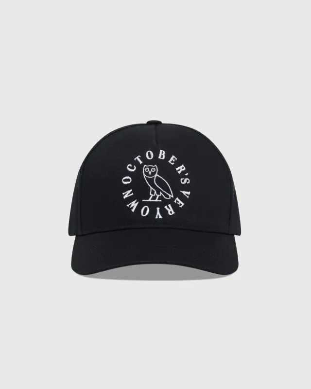 CIRCLE WORDMARK CAP - BLACK sold by OVO