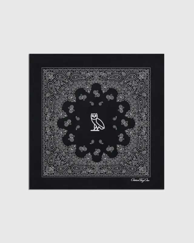 PAISLEY BANDANA - BLACK sold by OVO
