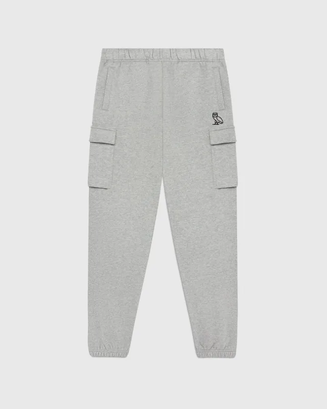 FLEECE CARGO PANTS - GREY sold by OVO