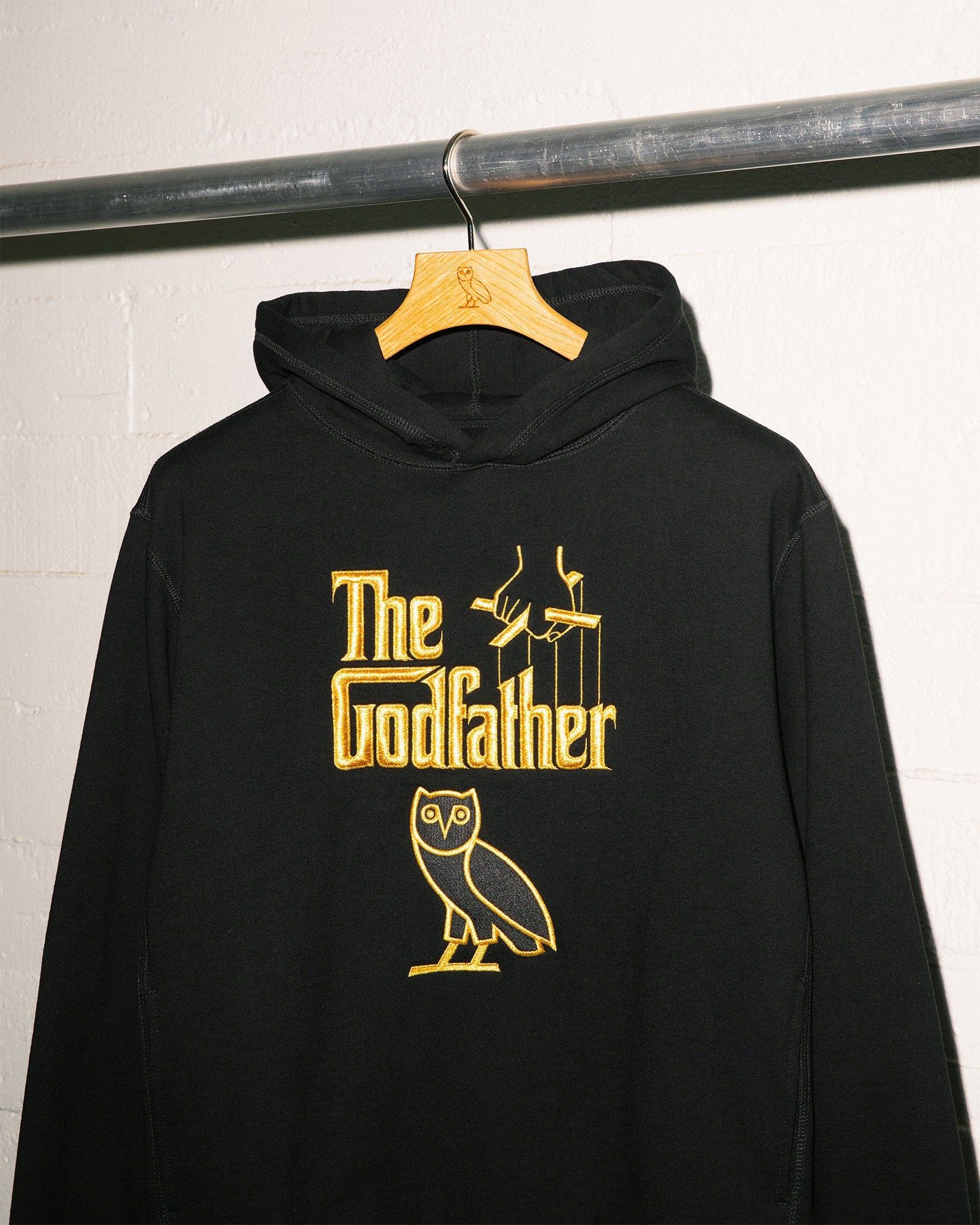 OVO® / THE GODFATHER LOGO HOODIE - BLACK sold by OVO product image thumbnail 3