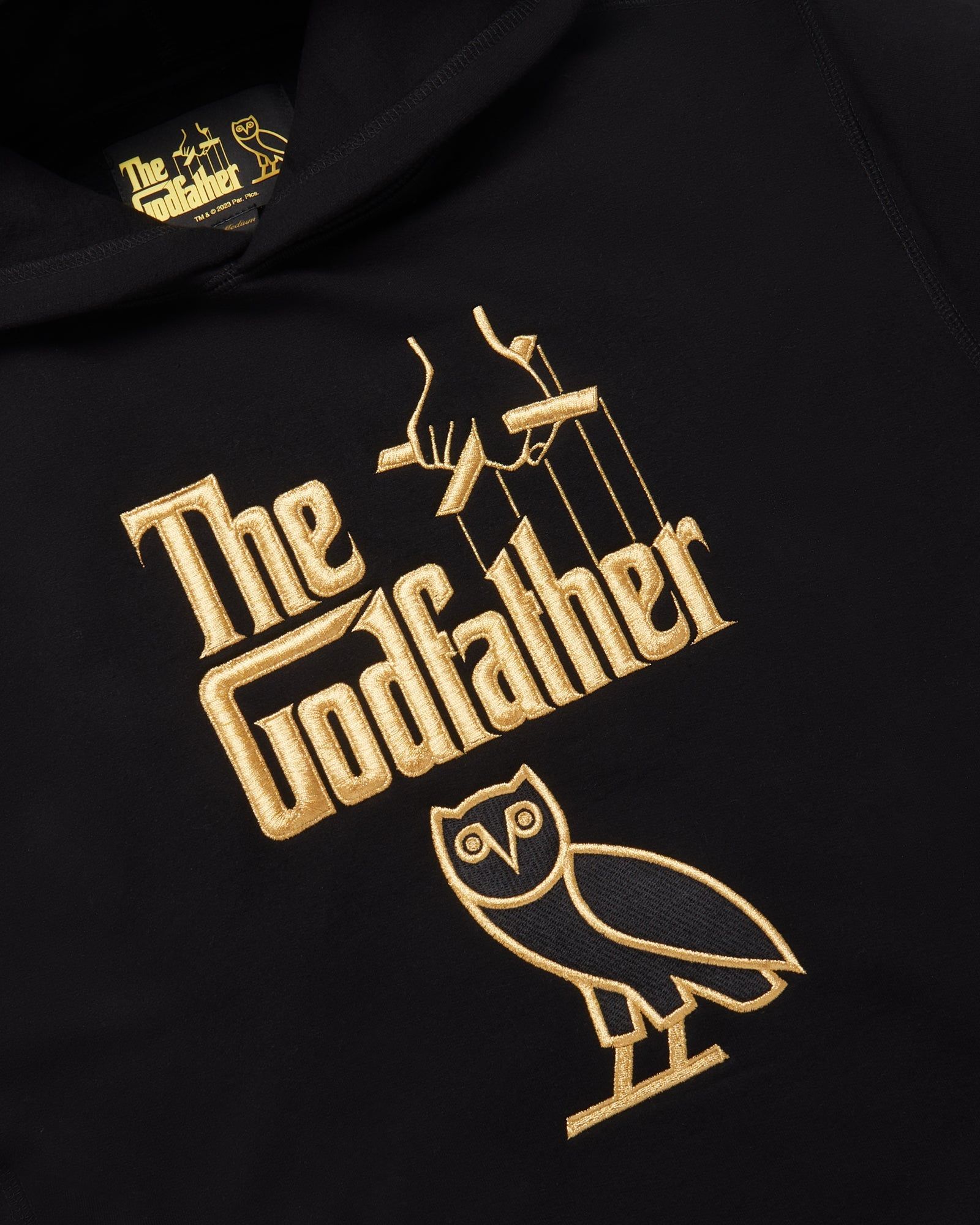 OVO® / THE GODFATHER LOGO HOODIE - BLACK sold by OVO product image thumbnail 4