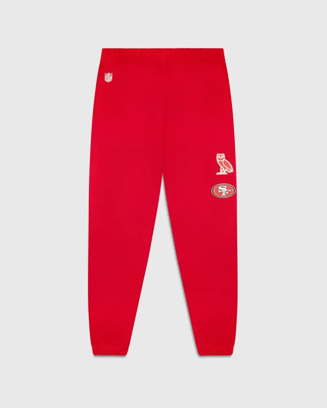 NFL SAN FRANCISCO 49ERS SWEATPANT - RED sold by OVO