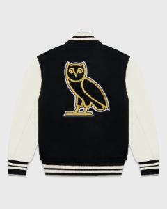 PLAYBOY VARSITY JACKET - BLACK sold by OVO