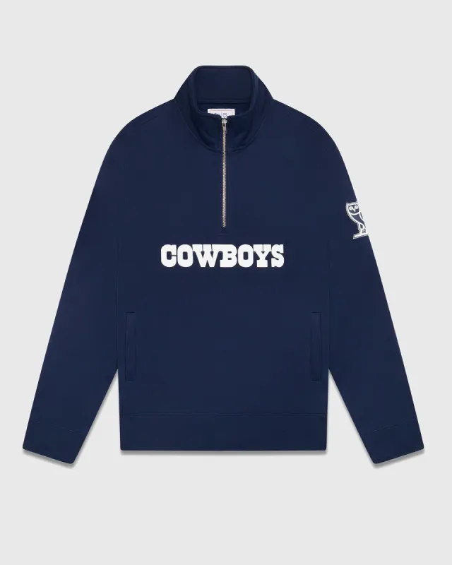 NFL DALLAS COWBOYS 1/4 ZIP MOCK NECK - NAVY sold by OVO