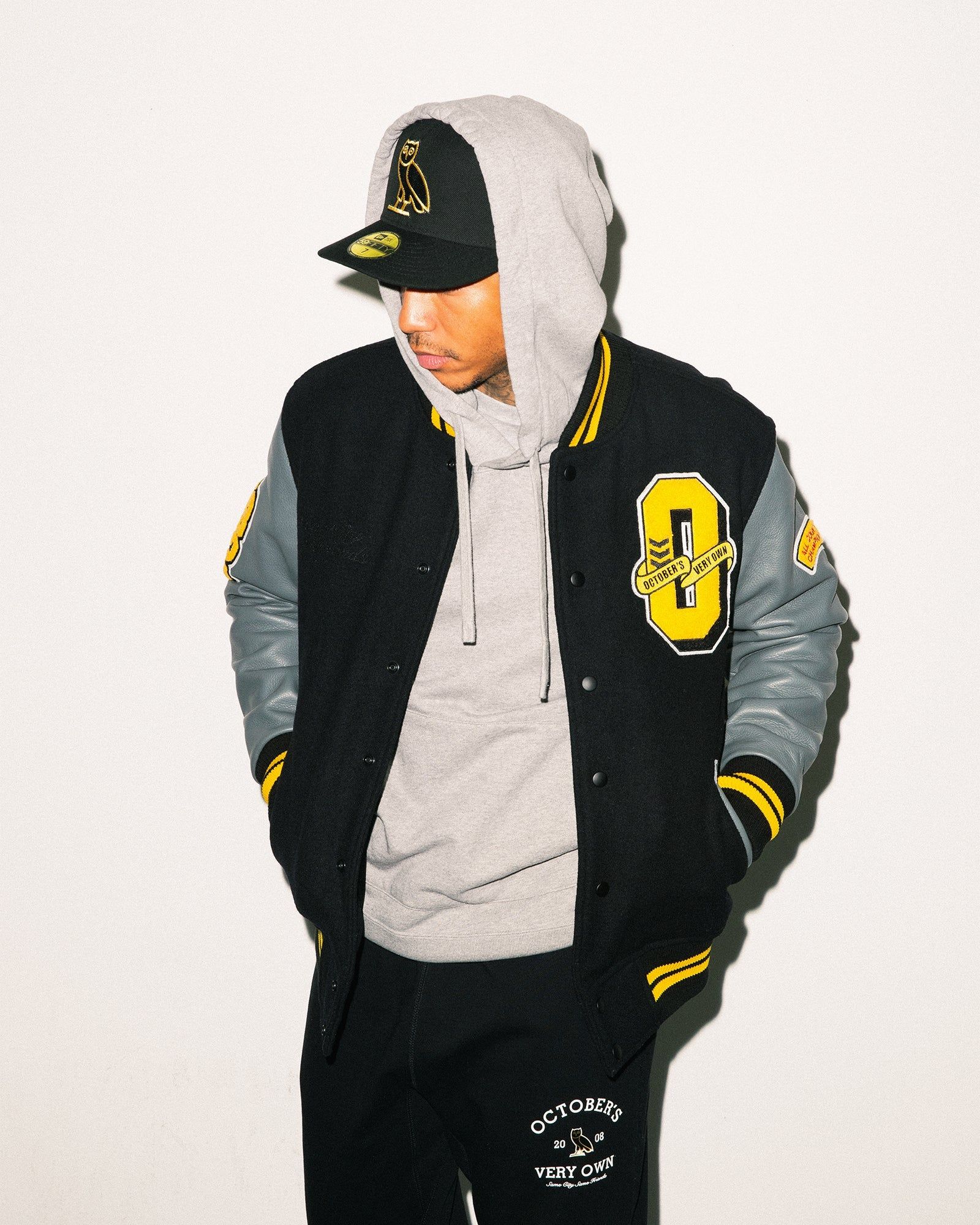 COLLEGIATE VARSITY JACKET - BLACK sold by OVO product image thumbnail 2