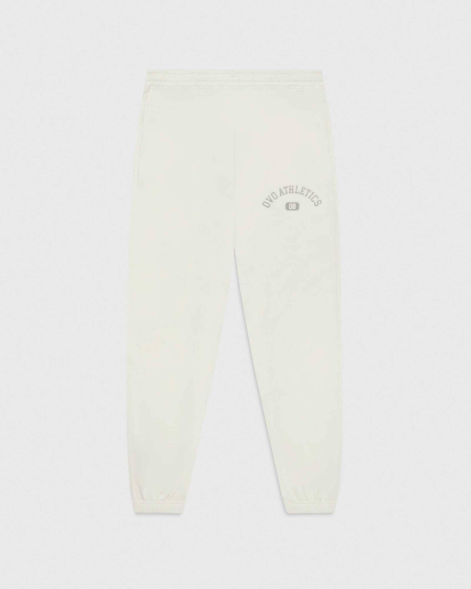 OVO Athletics Relaxed Fit Sweatpant - White/Heather Grey sold by OVO