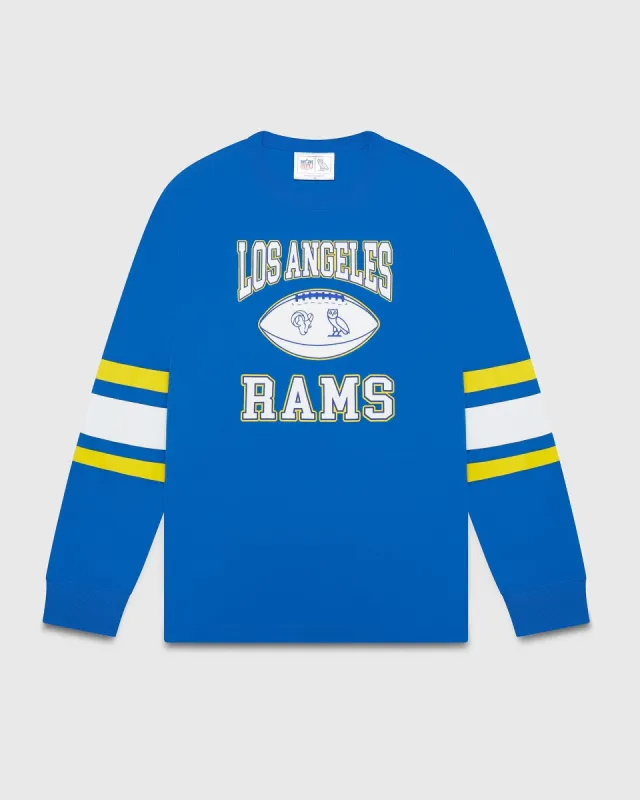 NFL LOS ANGELES RAMS LONGSLEEVE T-SHIRT - BLUE sold by OVO