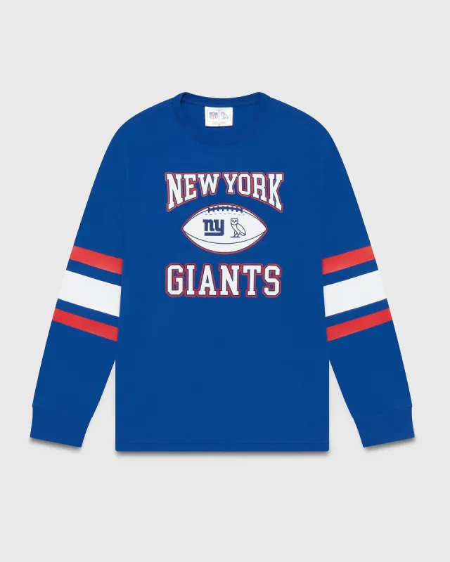 NFL NEW YORK GIANTS LONGSLEEVE T-SHIRT - BLUE sold by OVO
