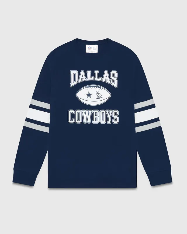 NFL DALLAS COWBOYS LONGSLEEVE T-SHIRT - NAVY sold by OVO