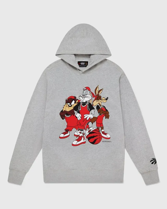 Looney Tunes™ X Raptors 3-On-3 Hoodie - Heather Grey sold by OVO