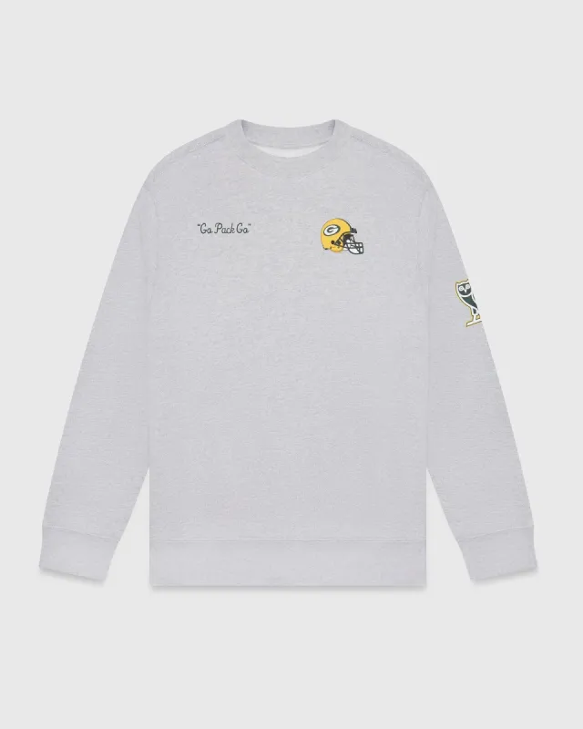 NFL GREEN BAY PACKERS CREWNECK - HEATHER GREY sold by OVO