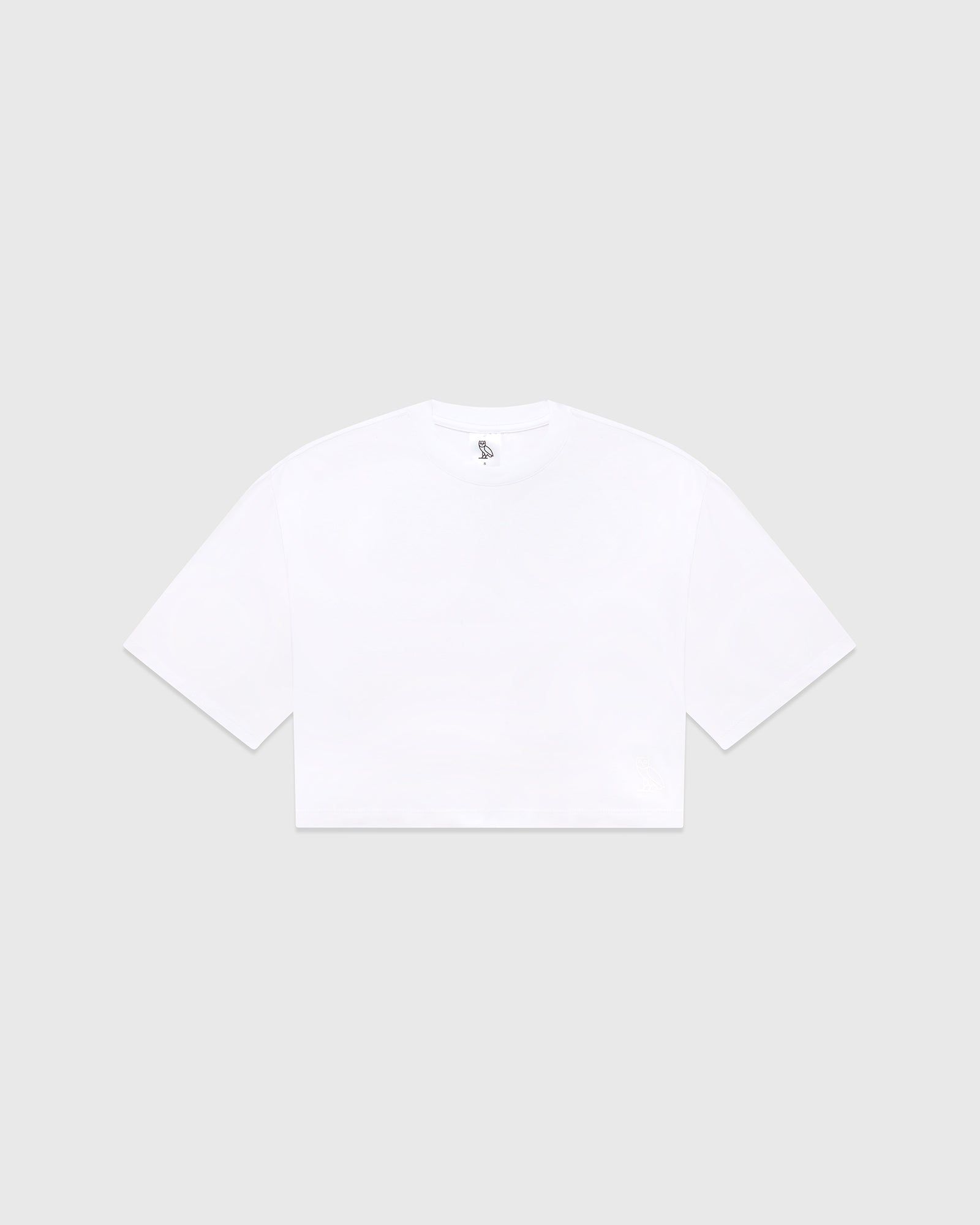 Cropped Shortsleeve T-Shirt - White sold by OVO