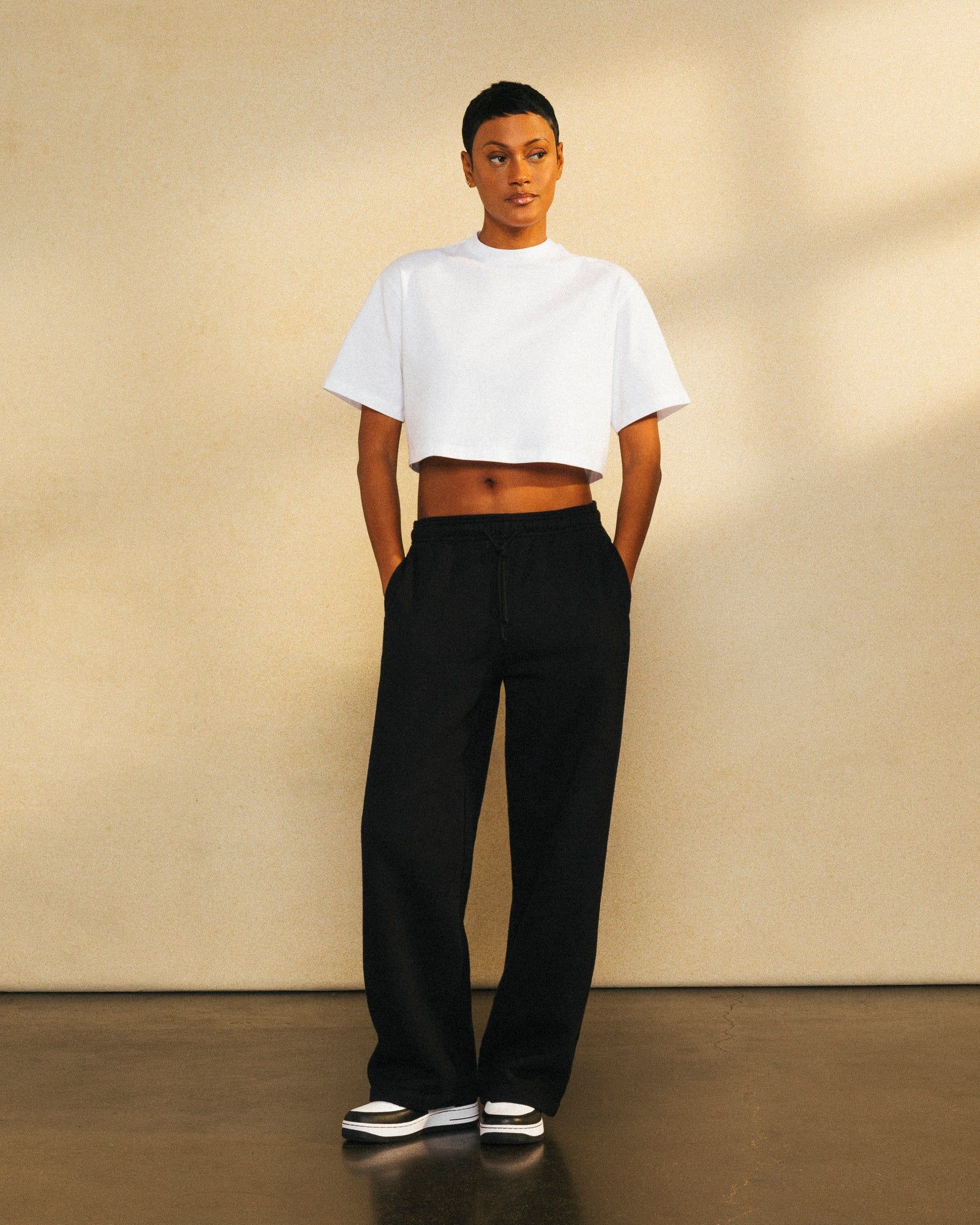Cropped Shortsleeve T-Shirt - White sold by OVO product image thumbnail 2