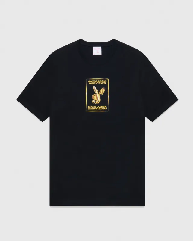 PLAYBOY GOLD T-SHIRT - BLACK sold by OVO