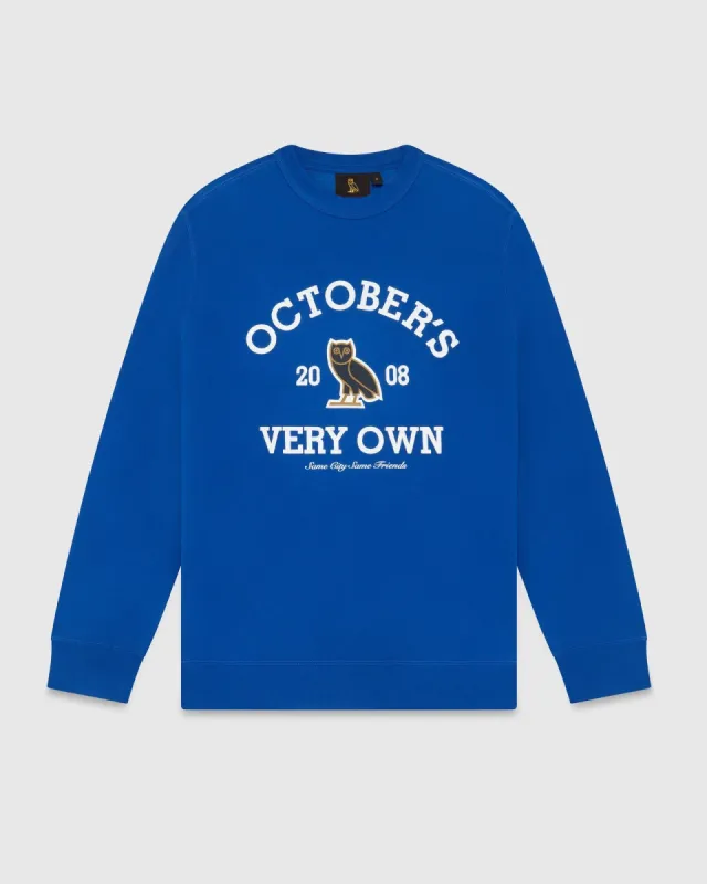 COLLEGIATE CREWNECK - BLUE sold by OVO