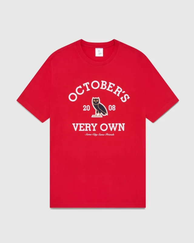 COLLEGIATE T-SHIRT - RED sold by OVO
