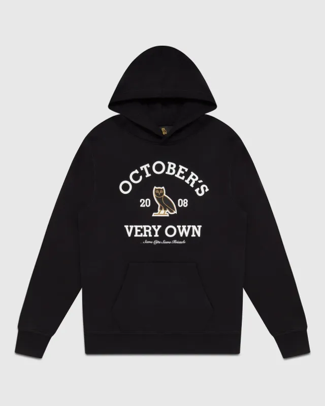 COLLEGIATE HOODIE - BLACK sold by OVO