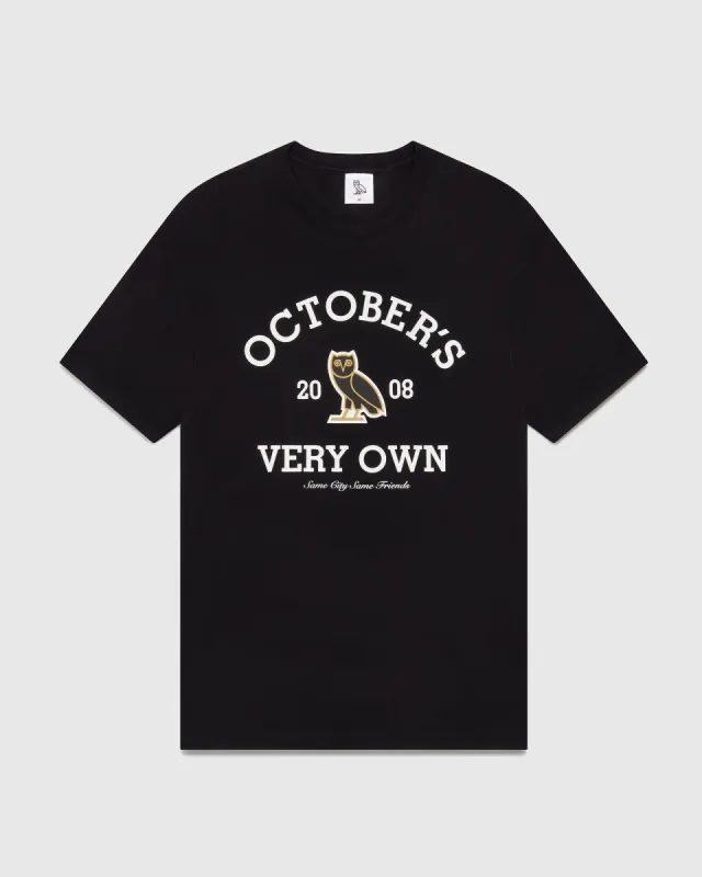 COLLEGIATE T-SHIRT - BLACK sold by OVO