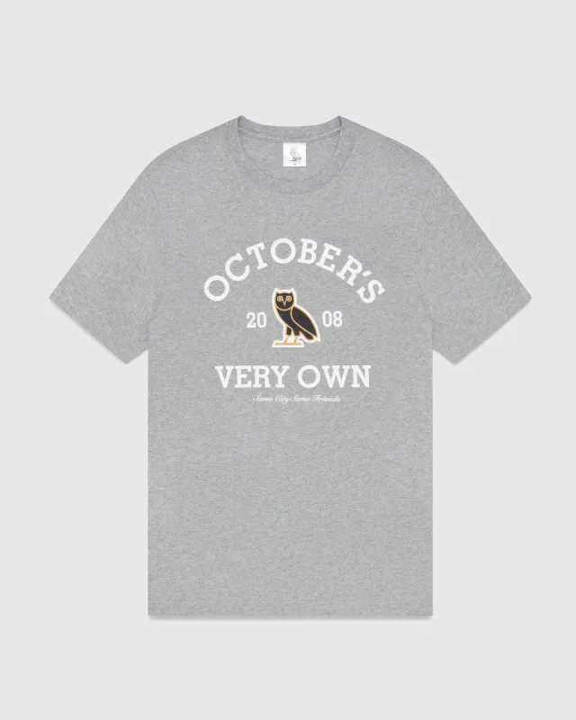 COLLEGIATE T-SHIRT - HEATHER GREY sold by OVO