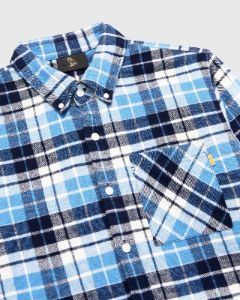Plaid Flannel Shirt - Blue sold by OVO