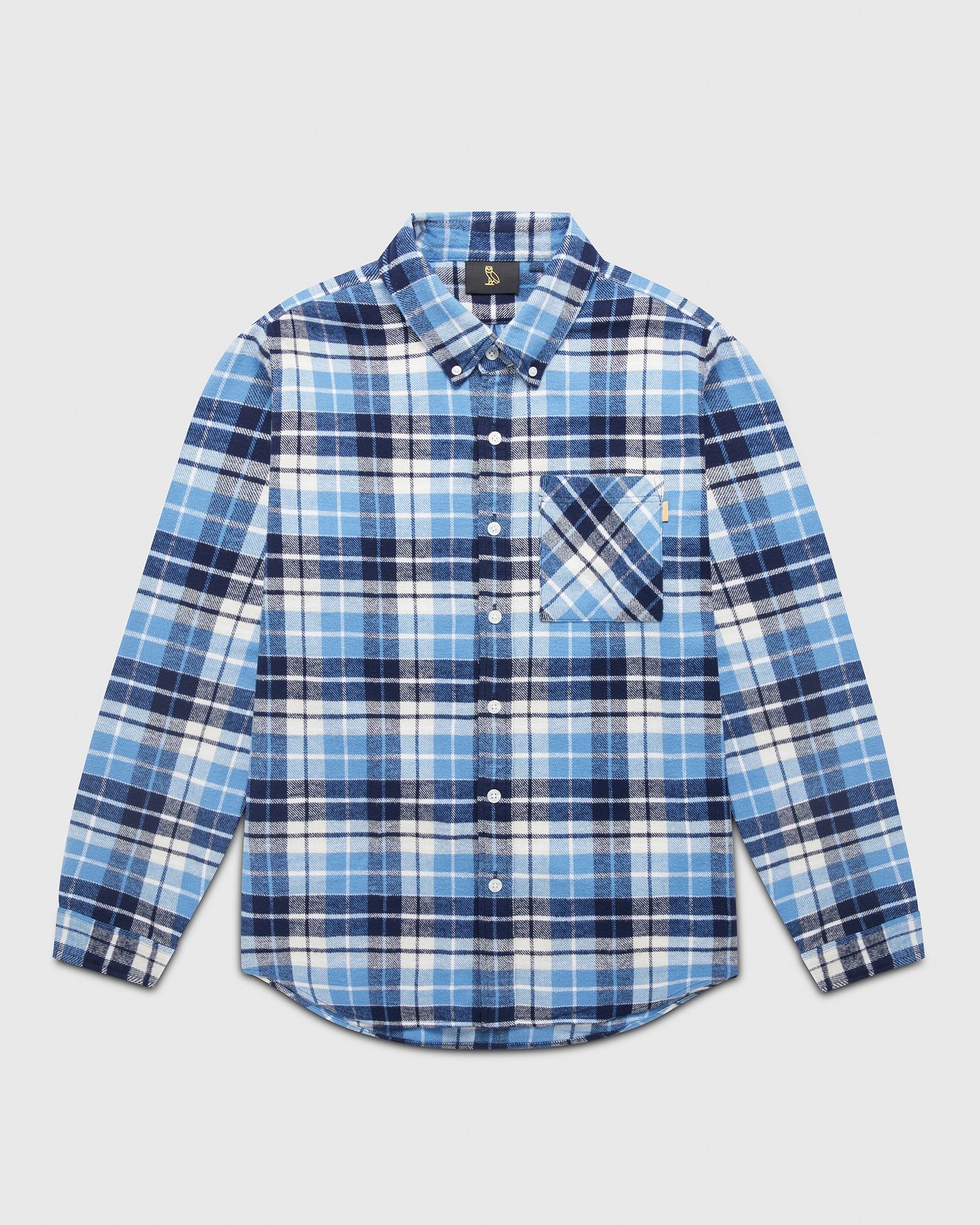 Plaid Flannel Shirt - Blue sold by OVO