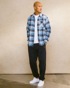 Plaid Flannel Shirt - Blue sold by OVO