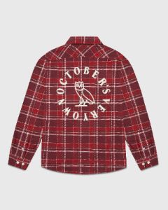 Plaid Flannel Shirt - Red sold by OVO