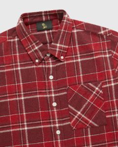 Plaid Flannel Shirt - Red sold by OVO