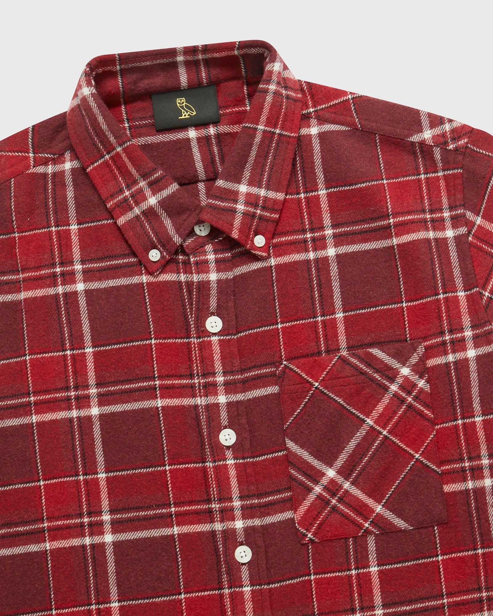 Plaid Flannel Shirt - Red sold by OVO product image thumbnail 5