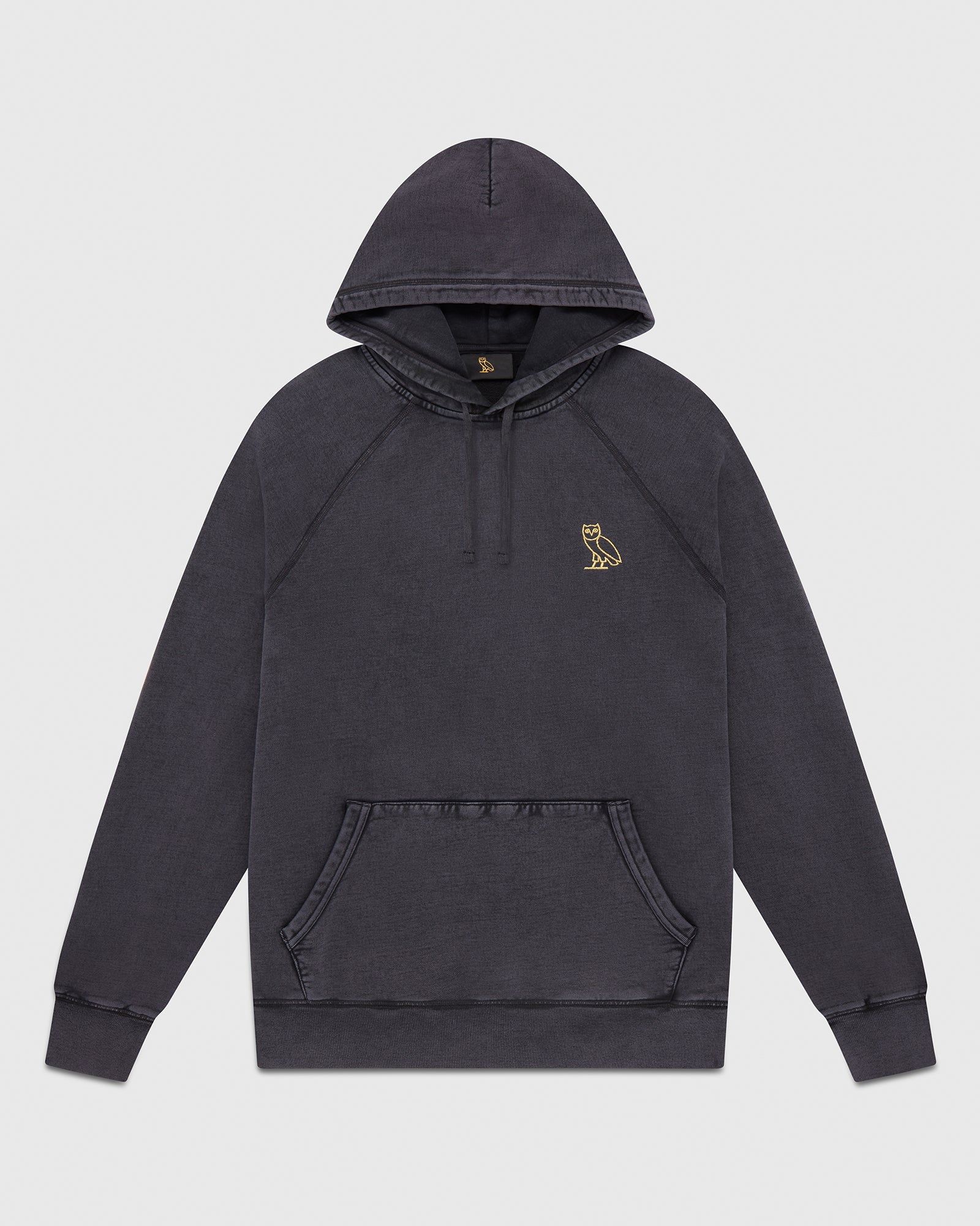GARMENT DYE HOODIE - BLACK sold by OVO
