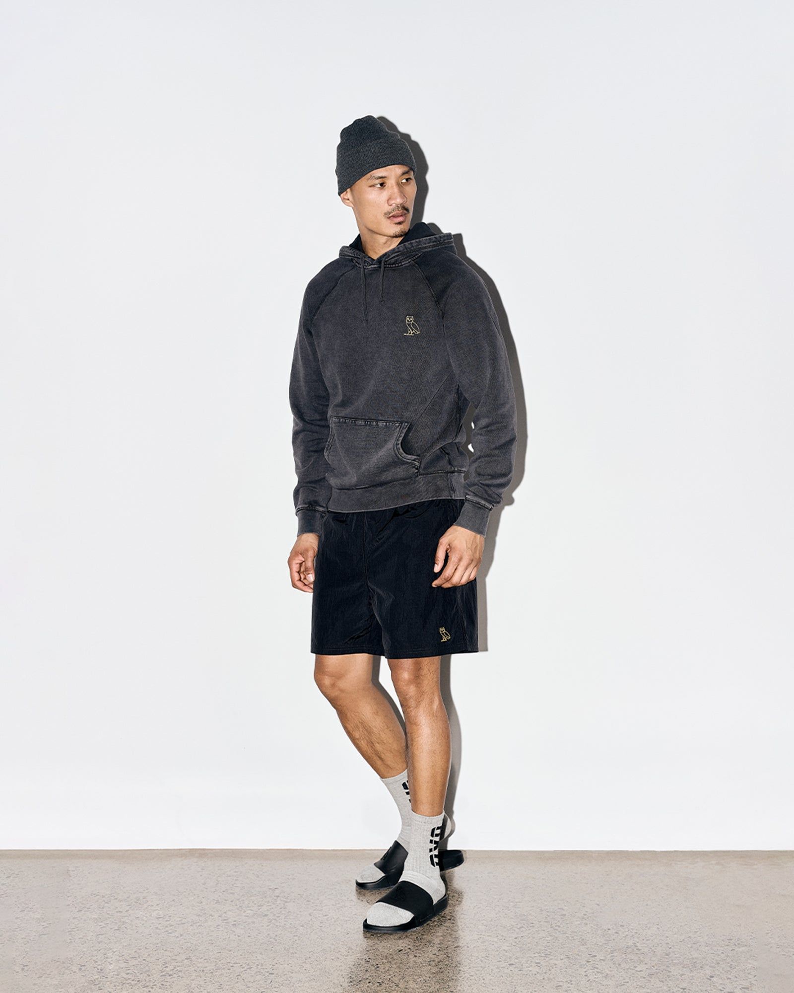 GARMENT DYE HOODIE - BLACK sold by OVO product image thumbnail 2