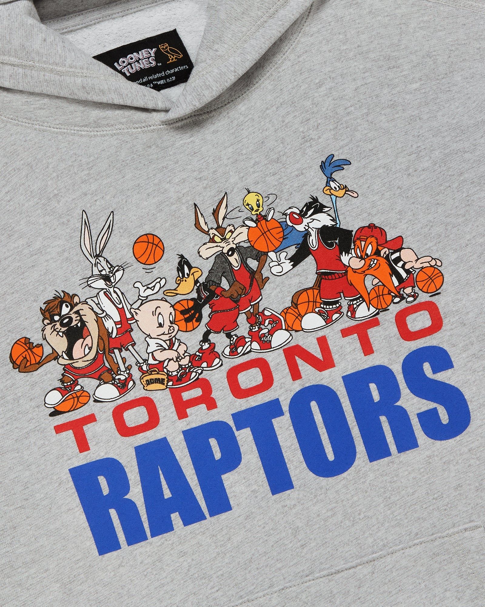 Looney Tunes™ X Raptors Team Hoodie - Heather Grey sold by OVO product image thumbnail 4