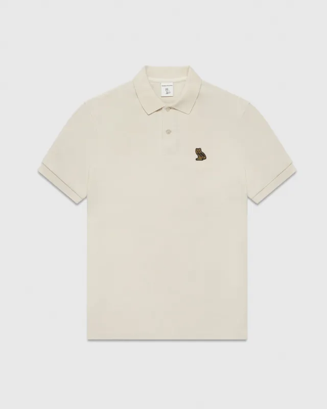 ESSENTIALS POLO - OATMEAL sold by OVO