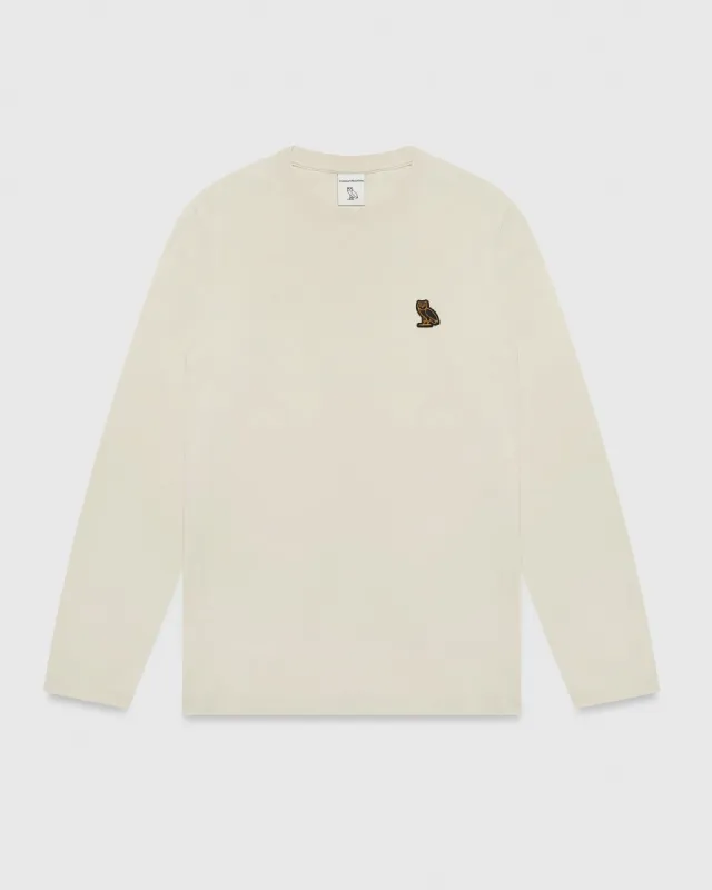 ESSENTIALS LONGSLEEVE T-SHIRT - OATMEAL sold by OVO