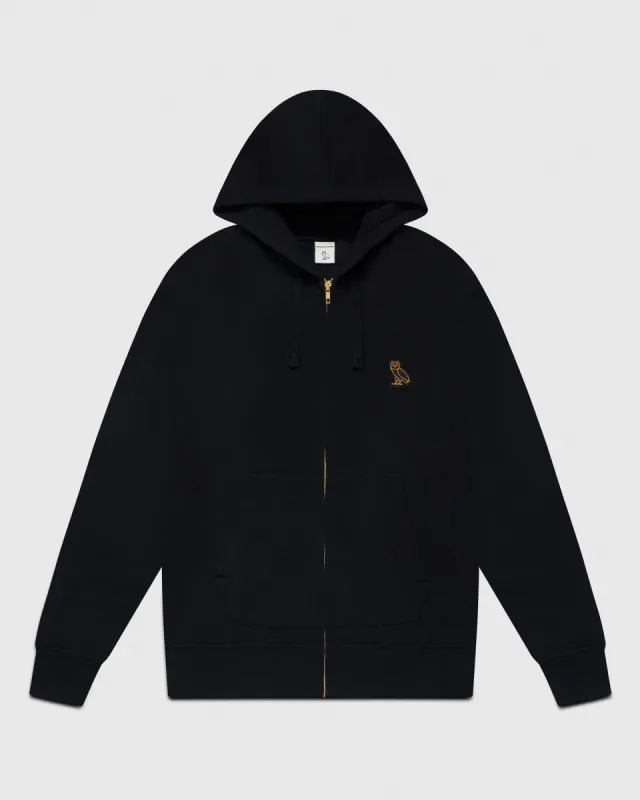 ESSENTIALS FULL-ZIP HOODIE - BLACK sold by OVO
