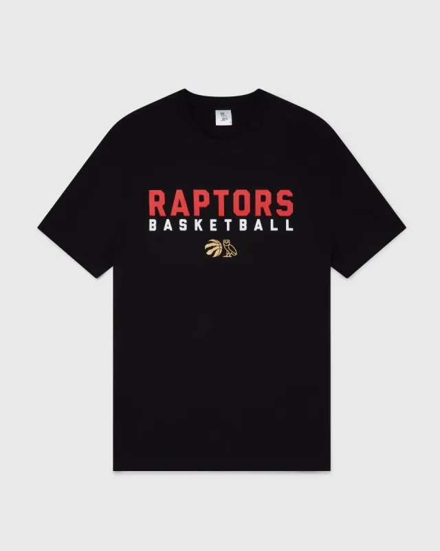 RAPTORS BASKETBALL T-SHIRT - BLACK sold by OVO