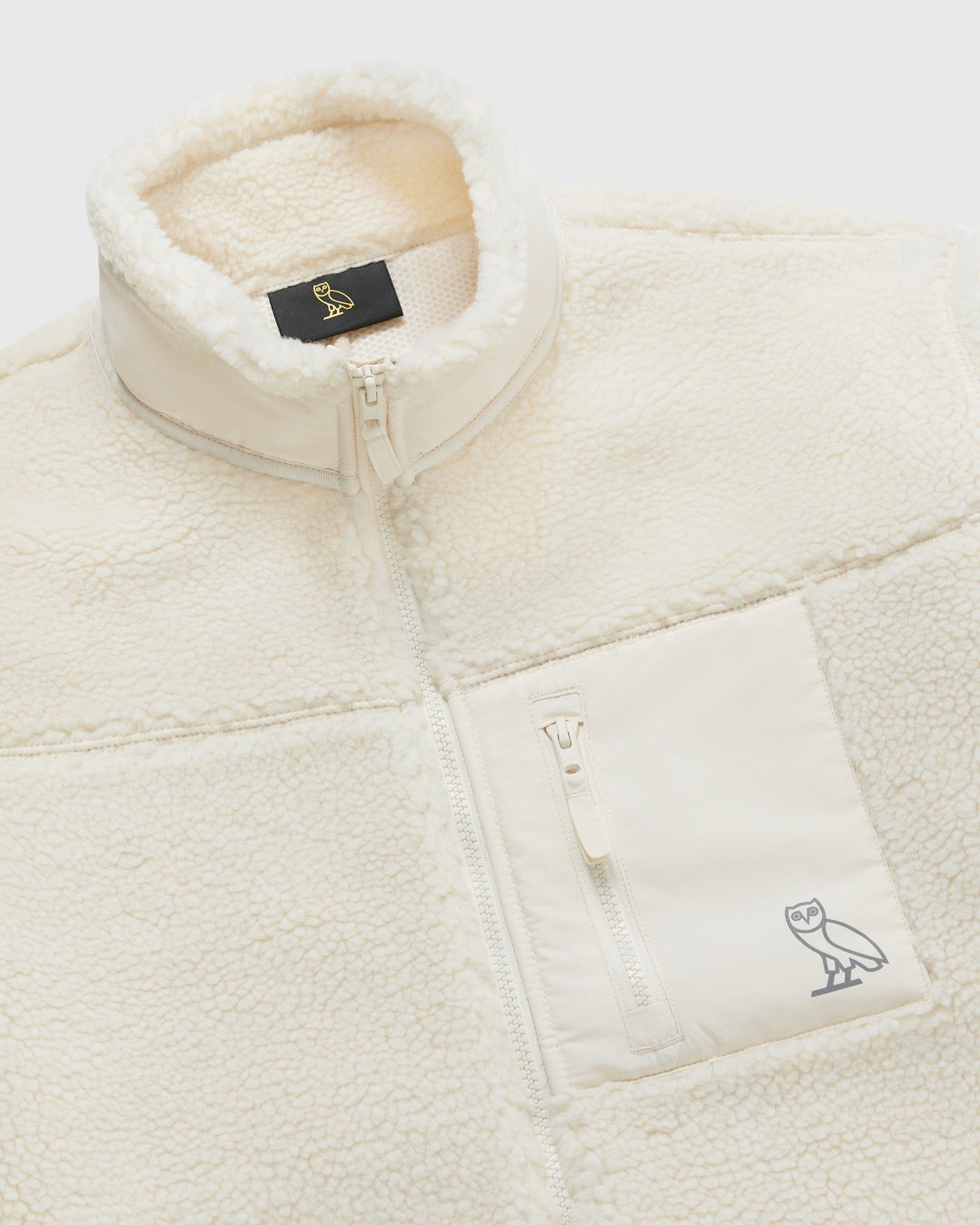Sherpa Full Zip Jacket - Cream sold by OVO product image thumbnail 4