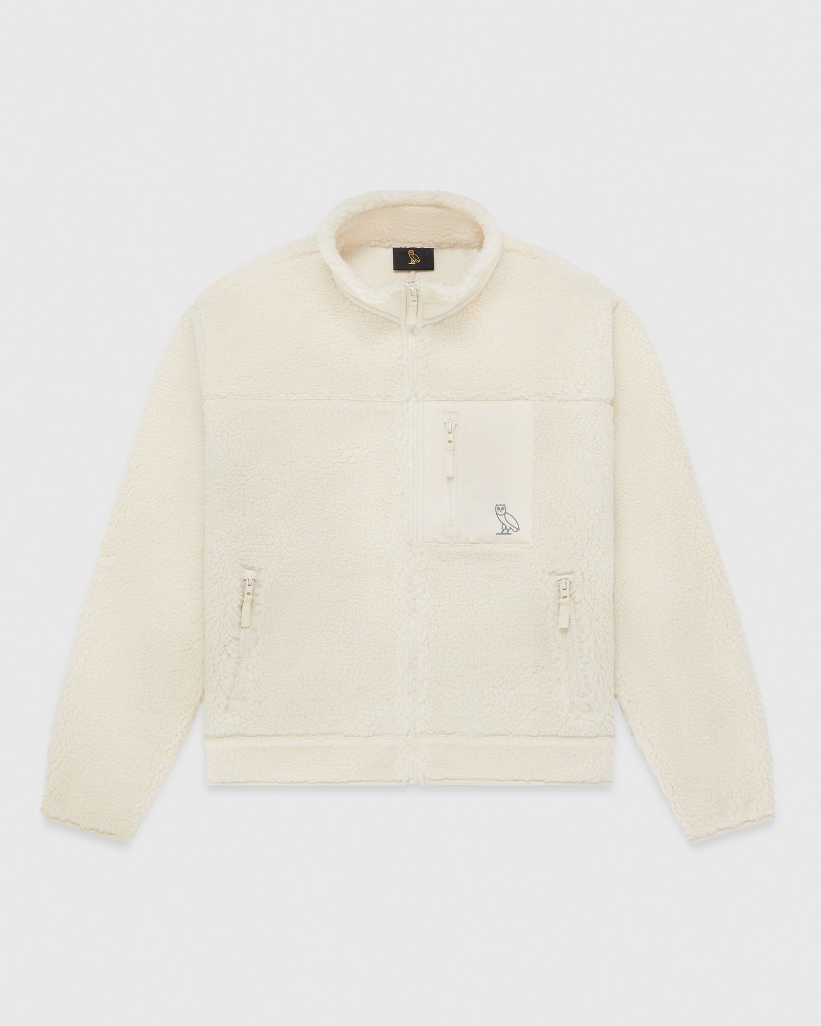 Sherpa Full Zip Jacket - Cream sold by OVO