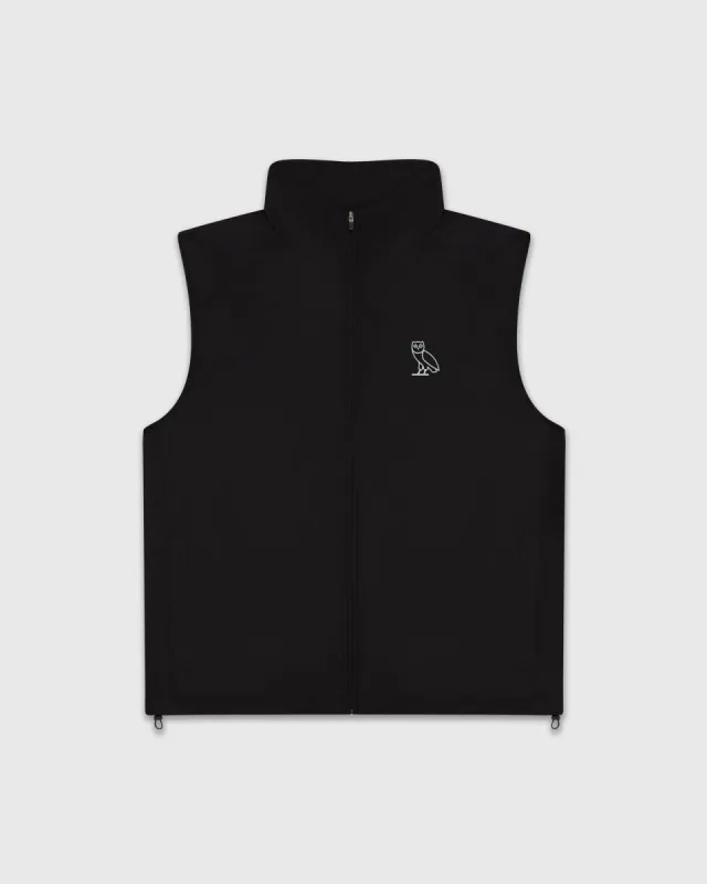 LIGHTWEIGHT NYLON RUNNING VEST - BLACK sold by OVO
