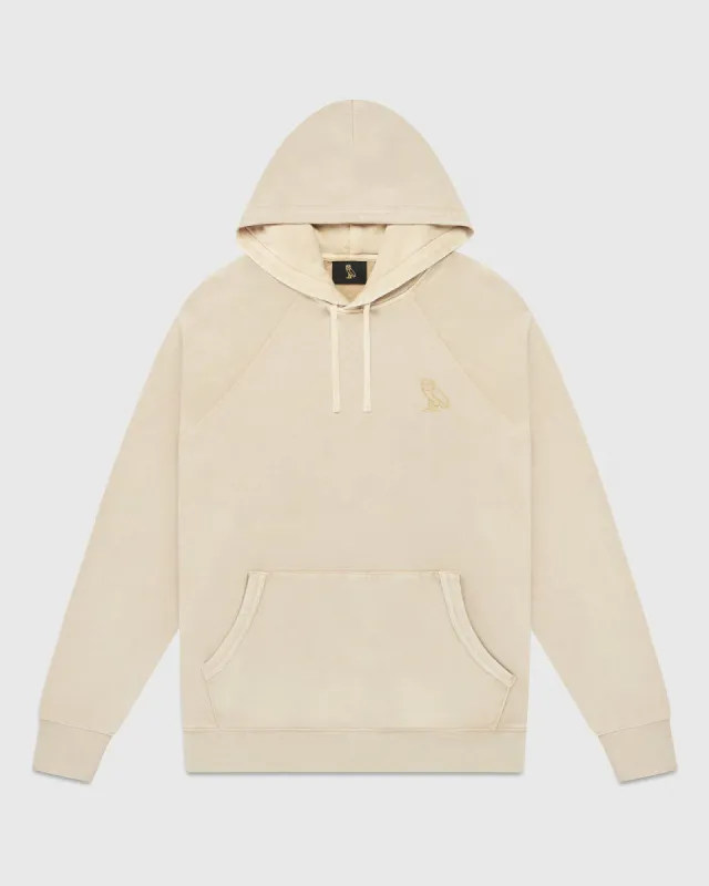 GARMENT DYE HOODIE - TAN sold by OVO
