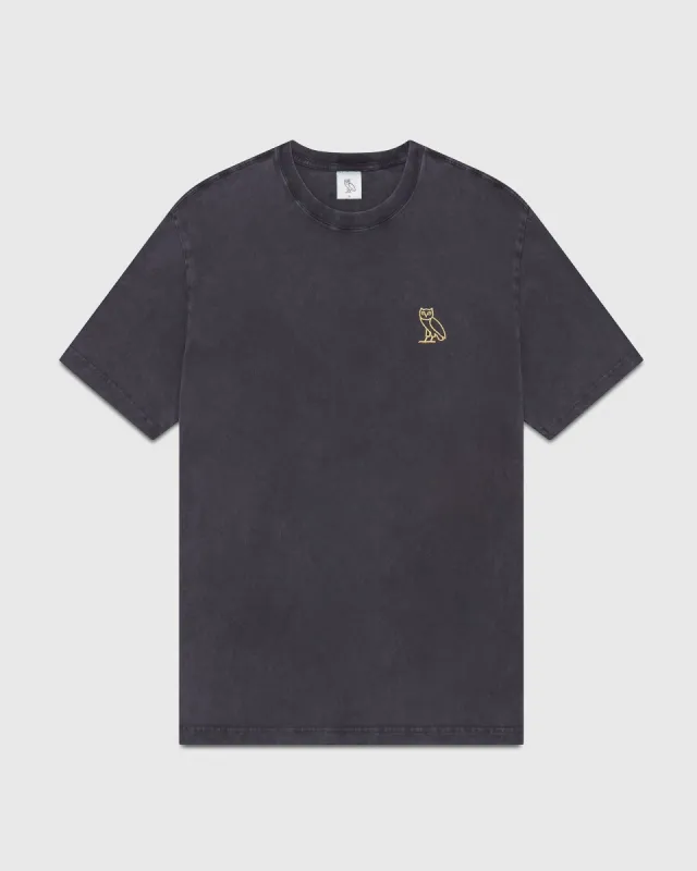GARMENT DYE T-SHIRT - BLACK sold by OVO