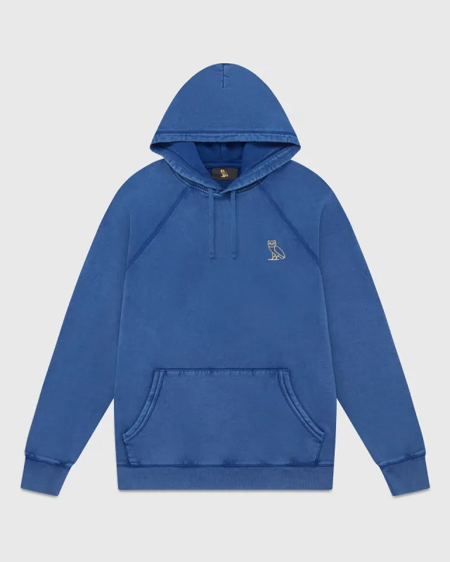 GARMENT DYE HOODIE - BLUE sold by OVO