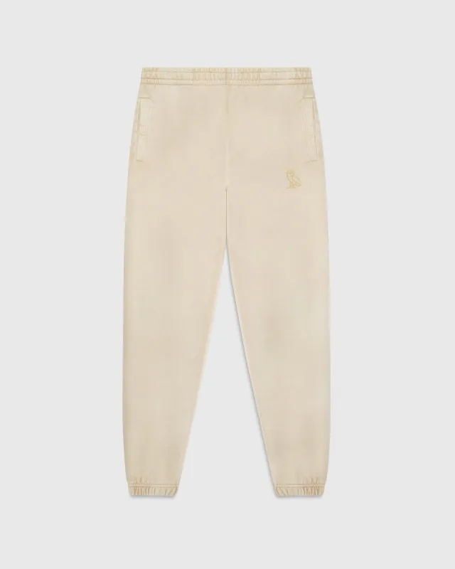 GARMENT DYE SWEATPANT - TAN sold by OVO