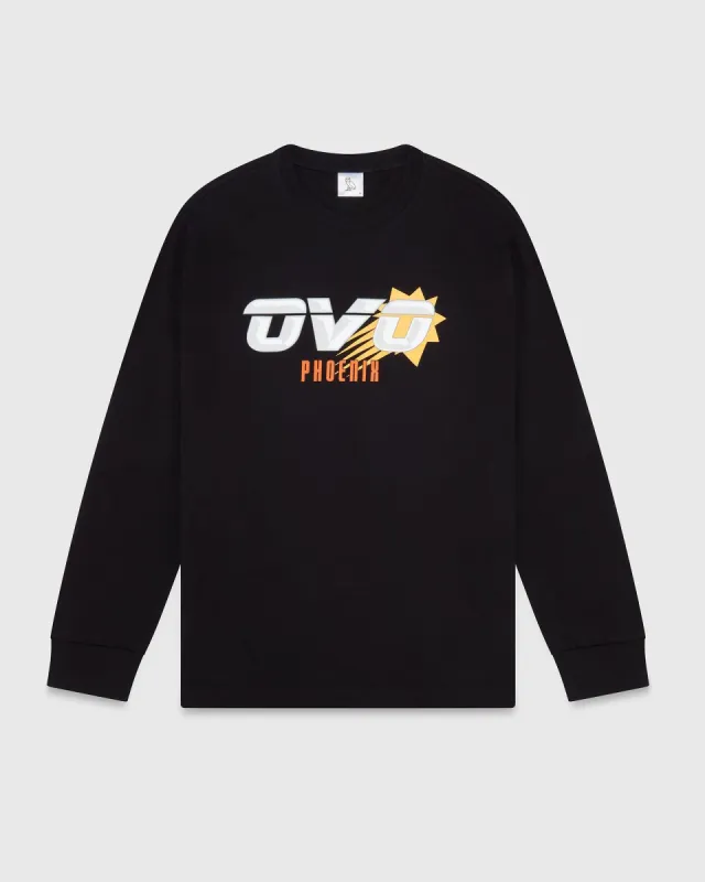NBA PHOENIX SUNS LONGSLEEVE T-SHIRT - BLACK sold by OVO