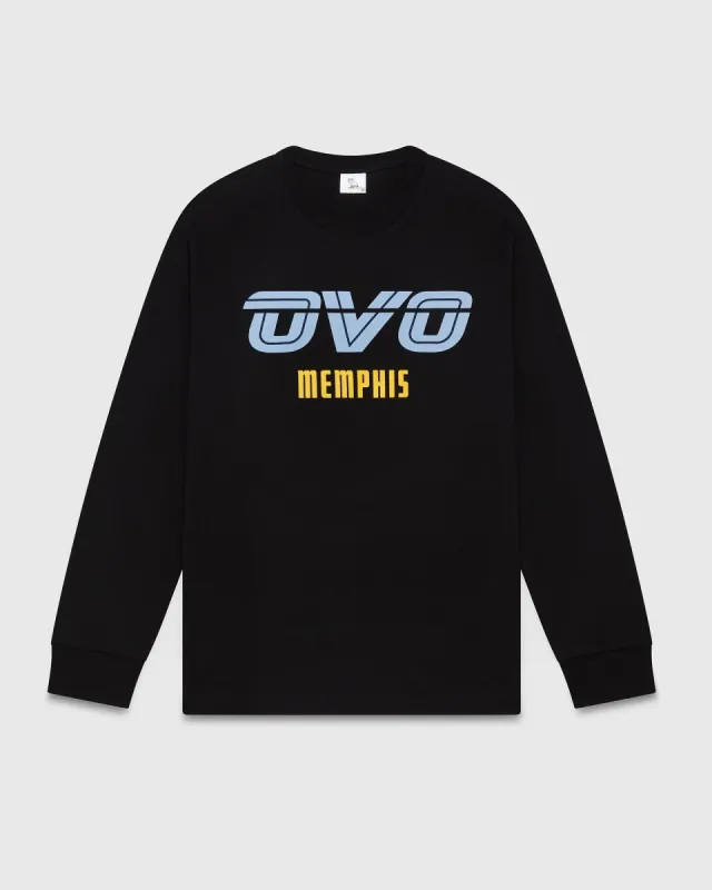 NBA MEMPHIS GRIZZLIES LONGSLEEVE T-SHIRT - BLACK sold by OVO
