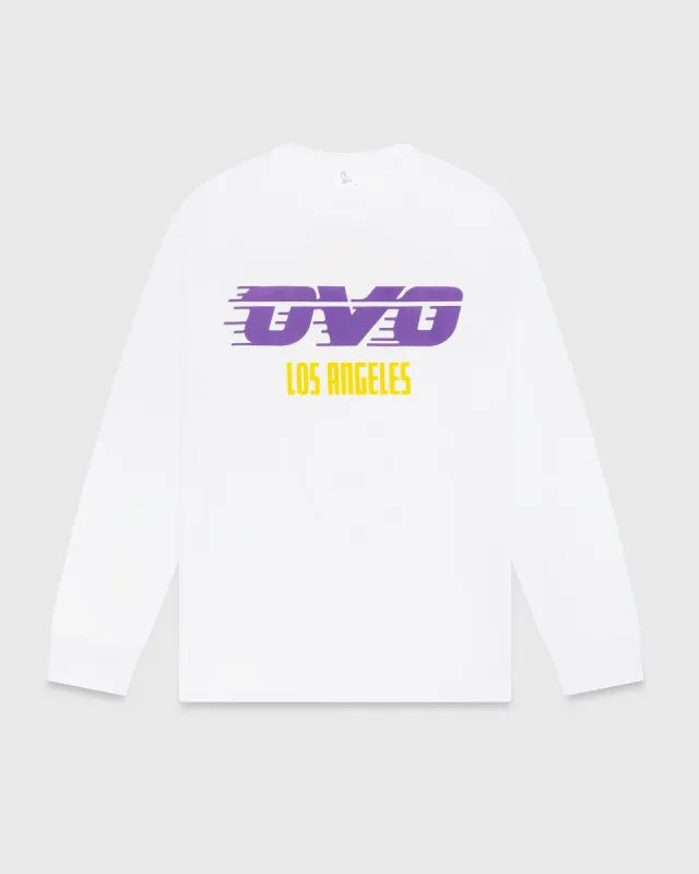 NBA LA LAKERS LONGSLEEVE T-SHIRT - WHITE sold by OVO