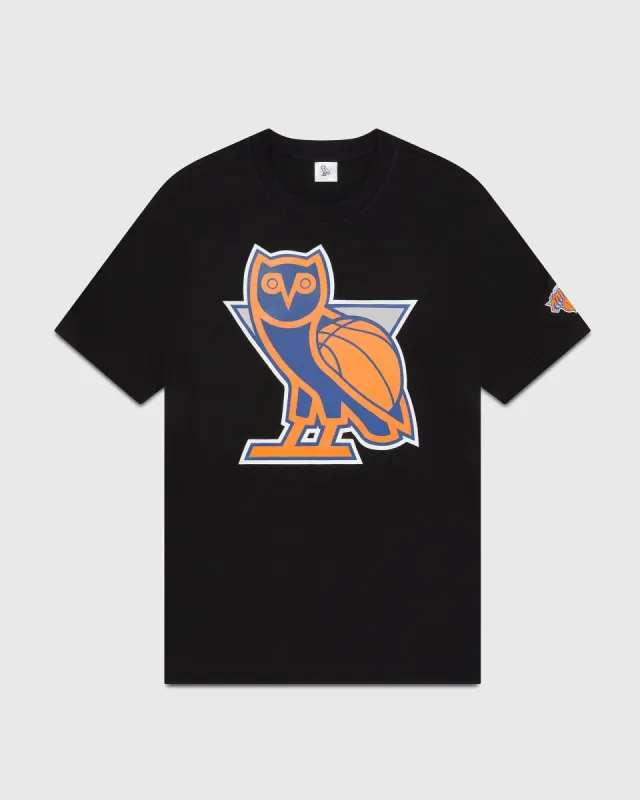 NBA NEW YORK KNICKS T-SHIRT - BLACK sold by OVO