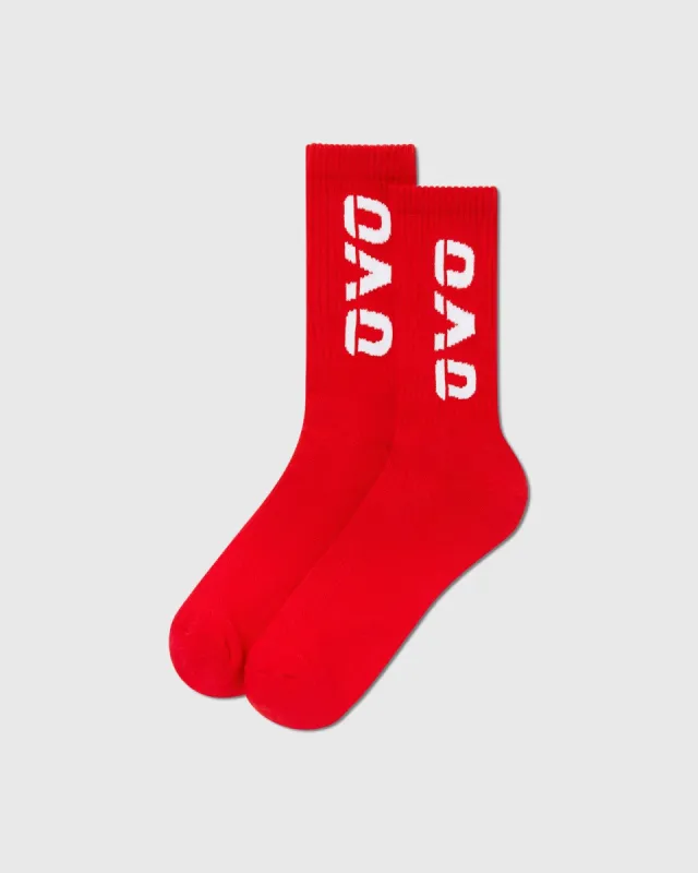 RUNNER SOCKS - RED sold by OVO