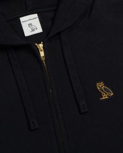 ESSENTIALS FULL-ZIP HOODIE - BLACK sold by OVO