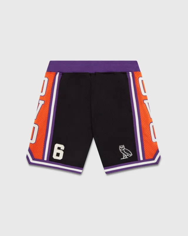 HEAVYWEIGHT MESH BASKETBALL SHORT - BLACK/MULTI sold by OVO
